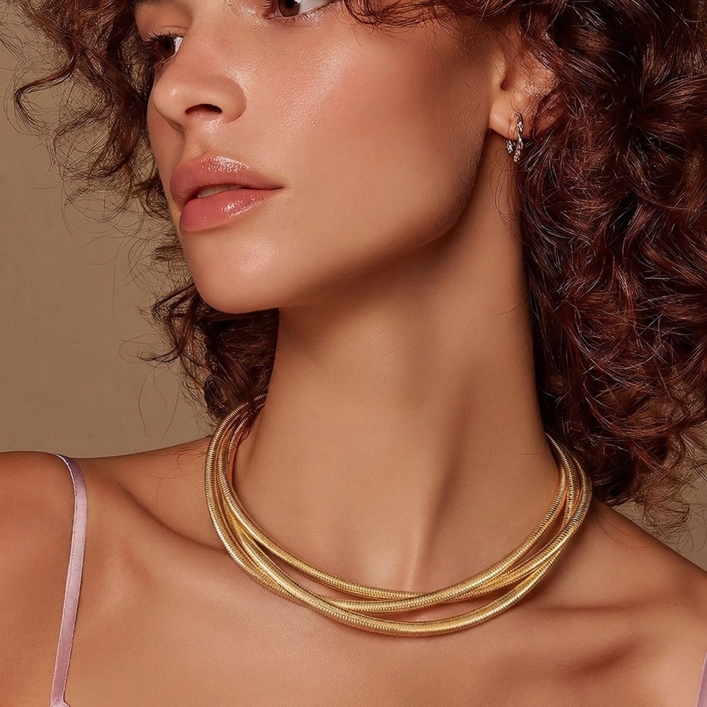 Elegant Gold Layered Necklace for Women